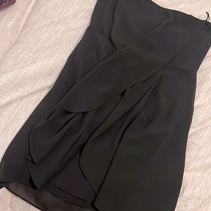 M Lush Black Strapless Mini Dress